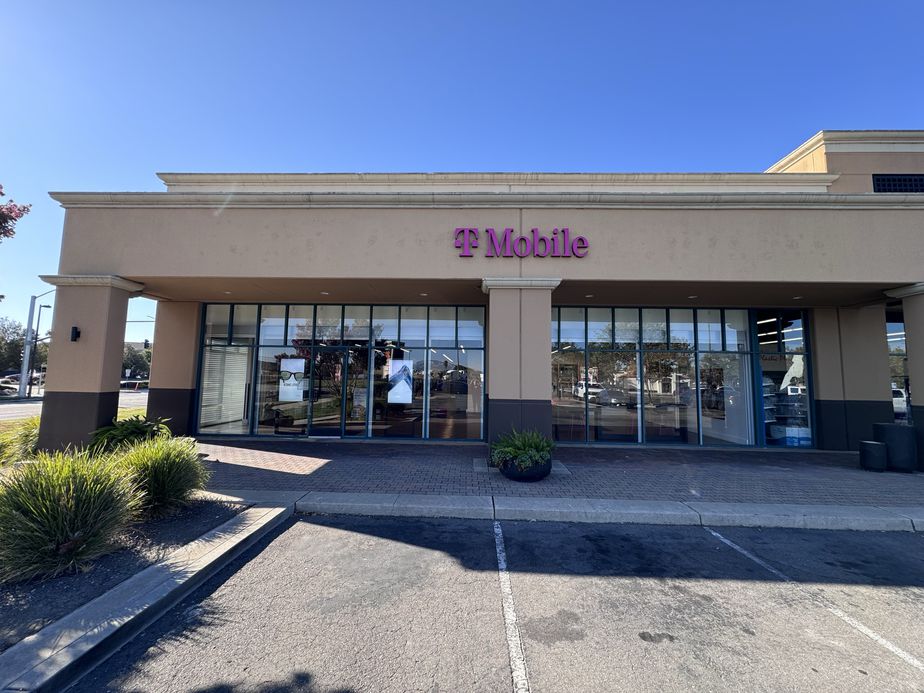 Exterior photo of T-Mobile Store at Johnson Dr & Owens Dr, Pleasanton, CA