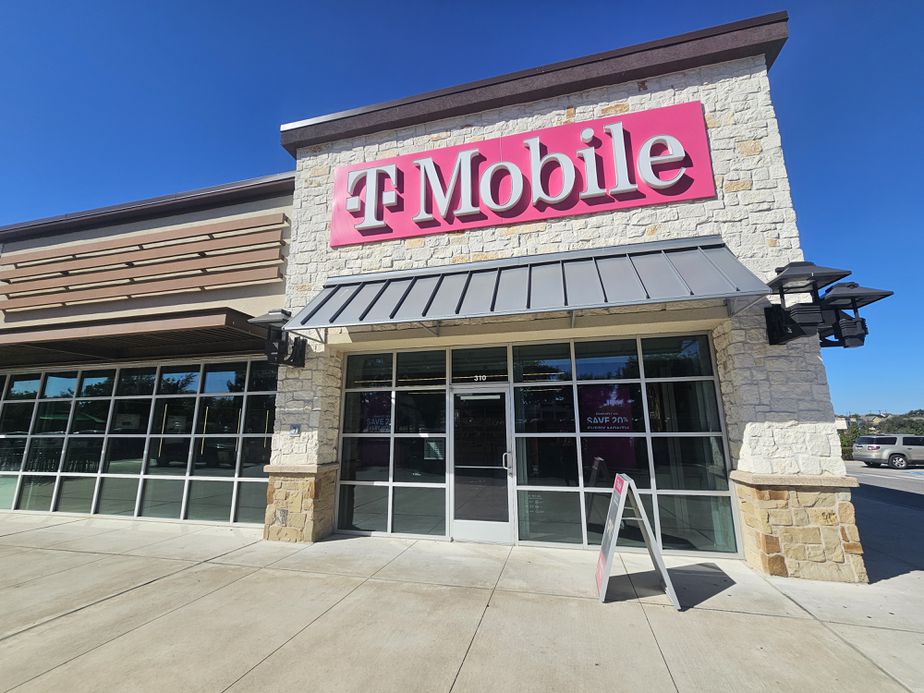 Exterior photo of T-Mobile Store at Crystal Falls, Leander, TX