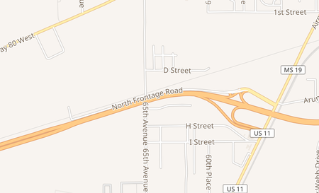 map of 1105 US Highway 80 E Ste F Pooler, GA 31322