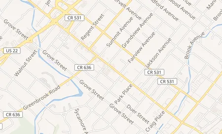 map of 389 A Somerset Street North Plainfield, NJ 07060