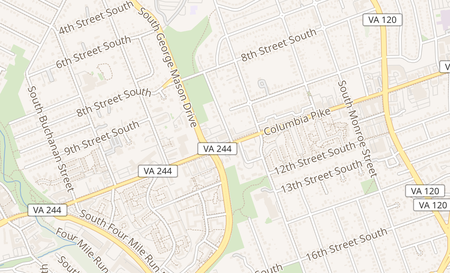 map of 4103 Columbia Pike Arlington, VA 22204