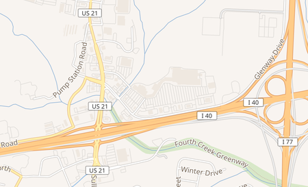 map of 1052 Crossroads Dr Ste 14A Statesville, NC 28625