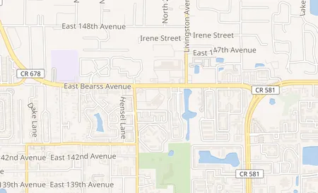 map of 2289 E. Bearrs Ave Tampa, FL 33613