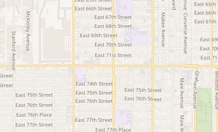 map of 1248 East Florence Ave Los Angeles, CA 90001