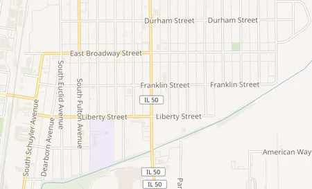 map of 236 S Kinzie Ave Bradley, IL 60915