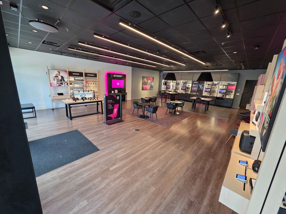 Interior photo of T-Mobile Store at Hwy 70 & Cabela Dr, Garner, NC