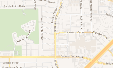 map of 7689 Clarewood Dr. Houston, TX 77036