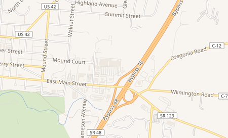 map of 726 E Main St Lebanon, OH 45036
