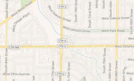 map of 7530 W Oklahoma Ave West Allis, WI 53219