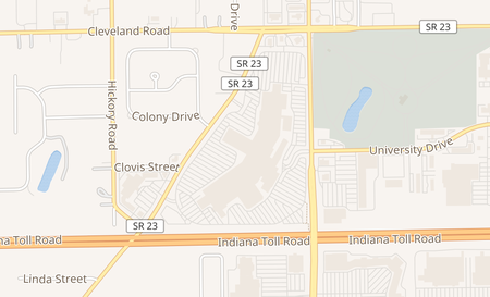map of 6501 Grape Rd Mishawaka, IN 46545