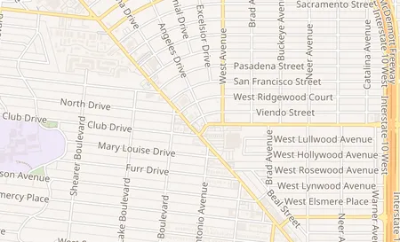 map of 115 Angeles Dr Suite 101 San Antonio, TX 78201