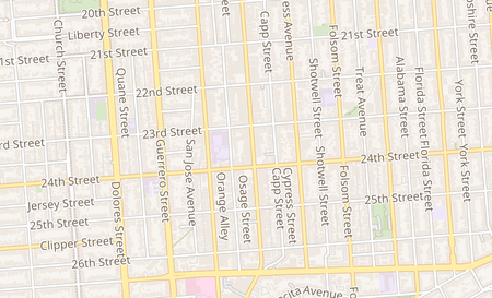 map of 2748 Mission St San Francisco, CA 94110