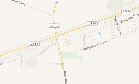 map of 15606 W US Highway 34 Plano, IL 60545