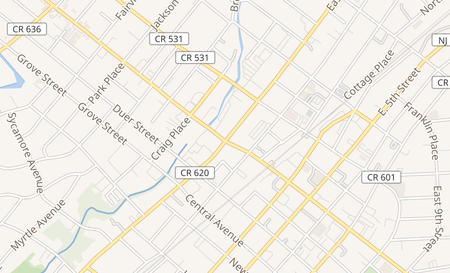 map of 105 East Front Street Plainfield, NJ 07060