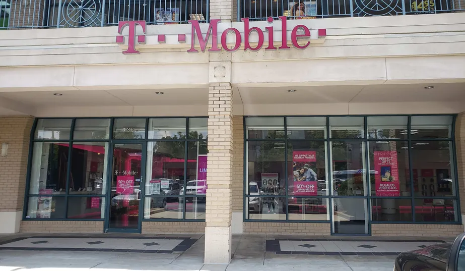 Exterior photo of T-Mobile store at Buckhead, Atlanta, GA