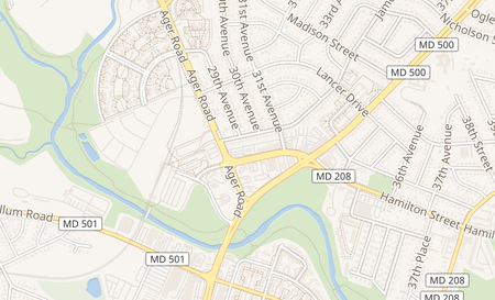 map of 2908 Hamilton Street Hyattsville, MD 20782