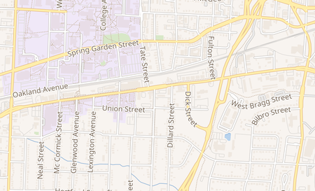 map of 817 Gate City Blvd. Greensboro, NC 27403