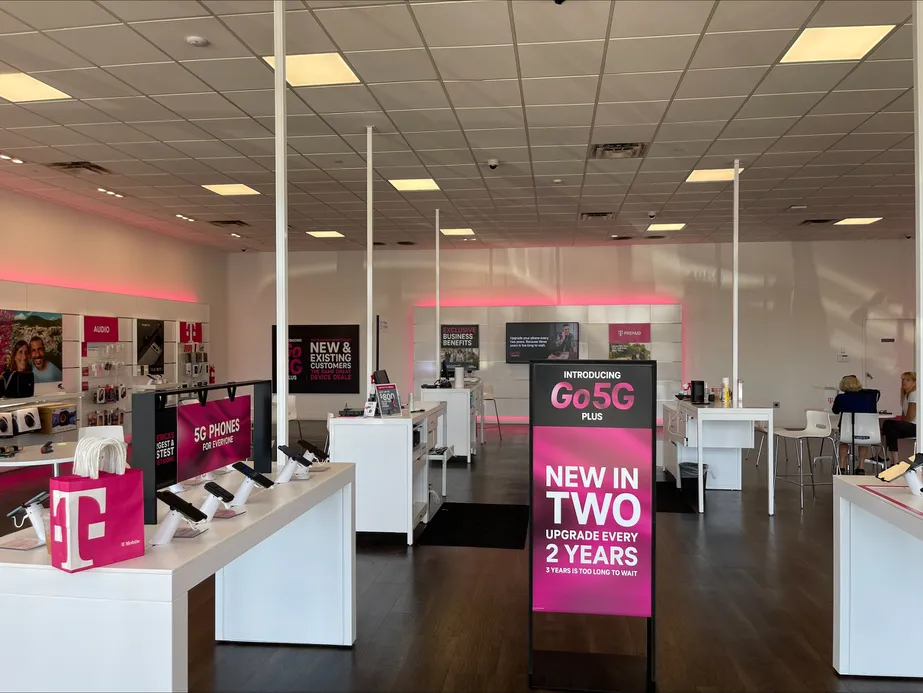 Interior photo of T-Mobile Store at Blackstone and Shaw, Fresno, CA