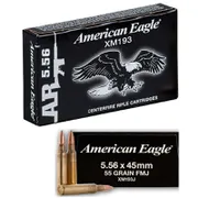 Federal American Eagle 5.56x45mm, 55 Grain FMJ-BT, 20 Rounds XM193 | XM193