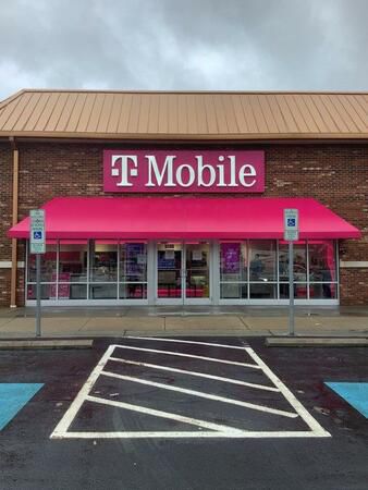 Exterior photo of T-Mobile Store at Hanes Mall & Frontis Plaza, Winston-Salem, NC