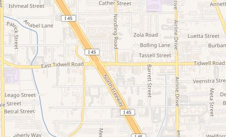 map of 536 E Tidwell Rd Houston, TX 77022