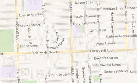 map of 223 Middlebelt Road Garden City, MI 48135