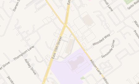 map of 2960 E 10th St Jeffersonville, IN 47130