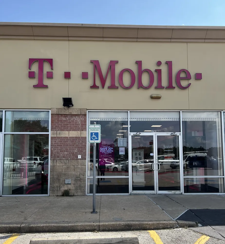  Exterior photo of T-Mobile Store at Gessner & Kempwood, Houston, TX 