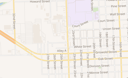 map of 1341 24th St Port Huron, MI 48060