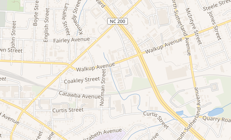 map of 1390K Walkup Ave Monroe, NC 28110