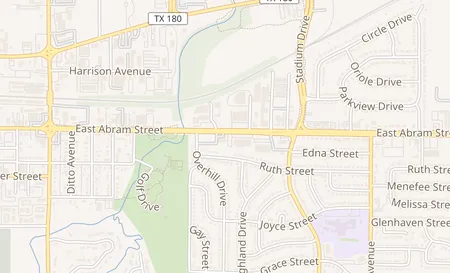 map of 1500 E Abram st Arlington, TX 76010