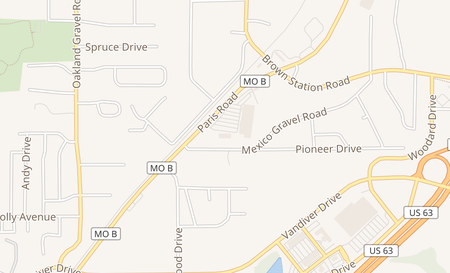 map of 2716 Paris Rd Ste 5 Columbia, MO 65202