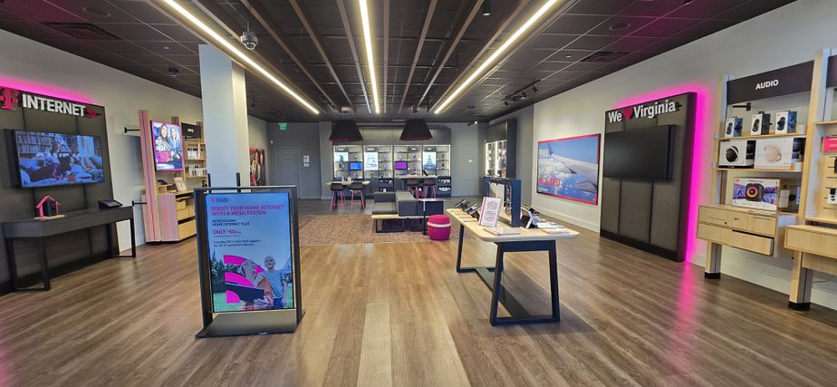 Interior photo of T-Mobile Store at Dulles Retail Pl & Columbia Pl, Sterling, VA
