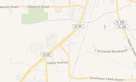 map of 1252 S Walnut St Starke, FL 32091