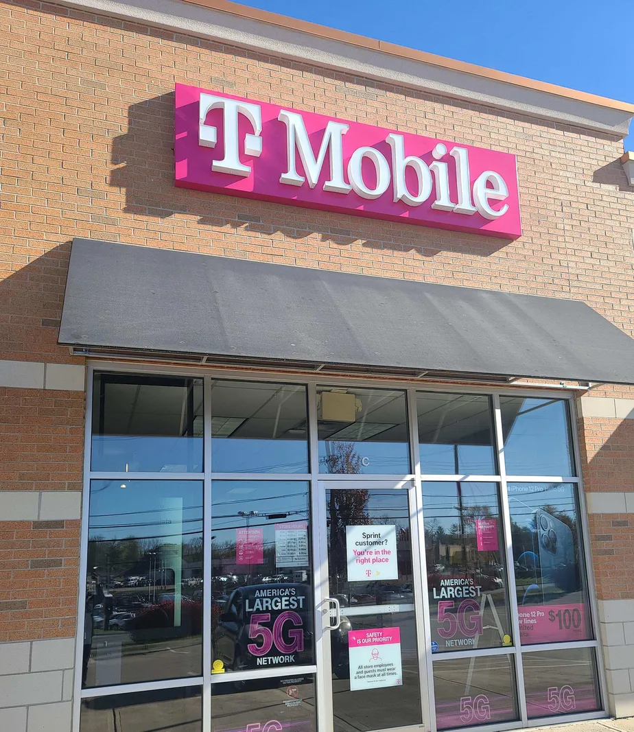 Exterior photo of T-Mobile store at Harrison Ave & Belclare Rd, Cincinnati, OH