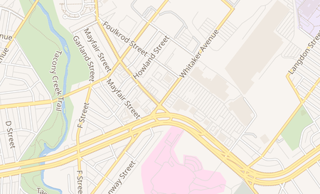 map of 829A Adams Avenue Philadelphia, PA 19124