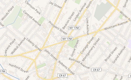 map of 204 North Street Middletown, NY 10940