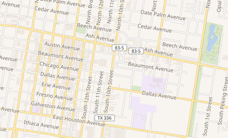 map of 211 S 10th St Mcallen, TX 78501