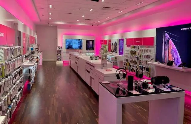 Interior photo of T-Mobile Store at Stamford Mall, Stamford, CT