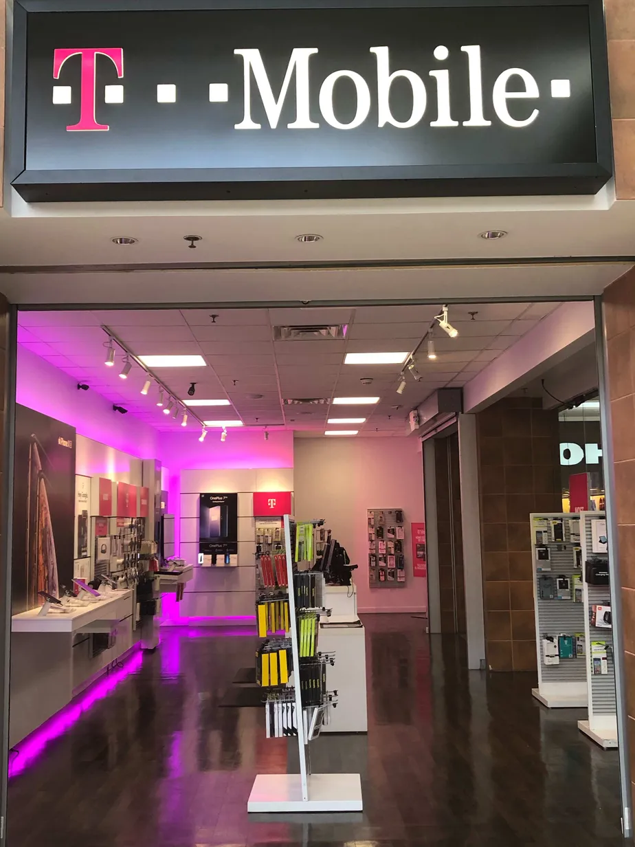 Exterior photo of T-Mobile store at St Charles Towne Center, Waldorf, MD
