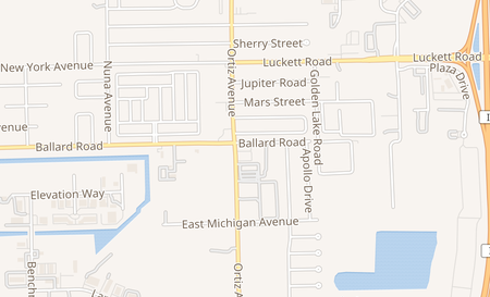 map of 1421 Ortiz Ave Ste B Fort Myers, FL 33905