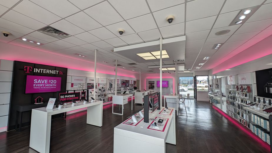 Interior photo of T-Mobile Store at Johnston Plaza on Atwood, Johnston, RI