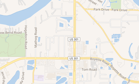 map of 9421 US 301 Riverview, FL 33578