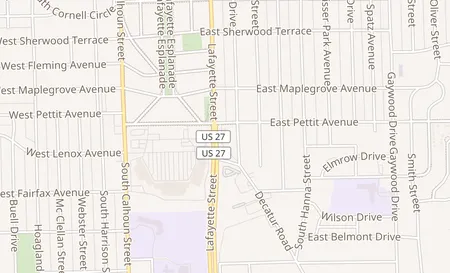 map of 4927 Lafayette Street Fort Wayne, IN 46806