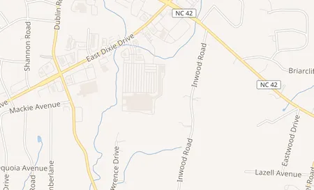 map of 1224 E Dixie Drive Suite C Asheboro, NC 27203