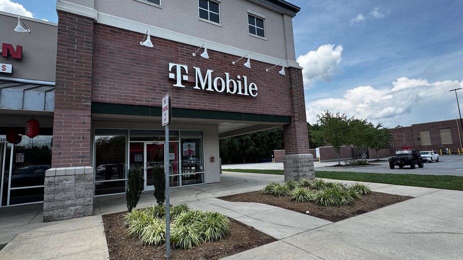 Exterior photo of T-Mobile Store at River Bend Marketplace, Asheville, NC