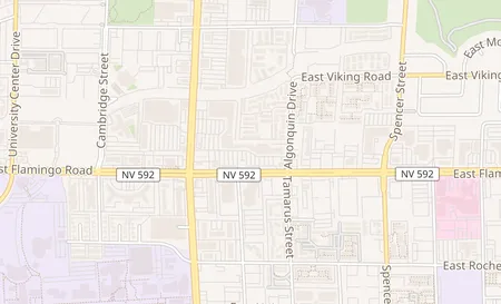 map of 1350 E Flamingo Rd Ste A Las Vegas, NV 89119