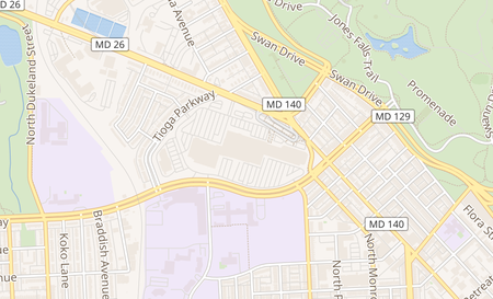 map of 2401 Liberty Heights Avenue 6517 Baltimore, MD 21215