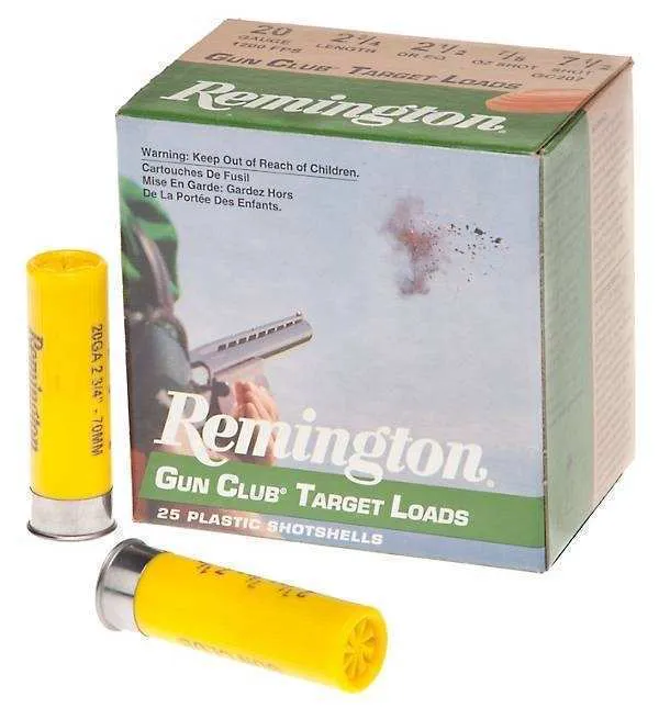 Remington Gun Club Target Load 20GA 2.75" 25RD 20239 - Remington