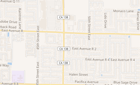 map of 37926 47th St E Ste A Palmdale, CA 93552